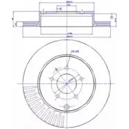 Тормозной диск CAR 1993635 142.1572 ref. IB: MX 20 1V ref. RD: 3759