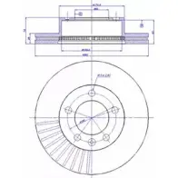 Тормозной диск CAR ref. IB: OP 87 1V 142.1578 Opel Movano ref. RD: 1246