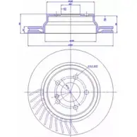 Тормозной диск CAR 142.158 ref. IB: MR 95 1V Mercedes CLS (C219) 1 Купе 3.0 CLS 320 CDI 211 л.с. 2005 – 2010 ref. RD: 444