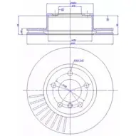 Тормозной диск CAR ref. RD: 1254 ref. IB: BM 11 1V 1993648 142.1586