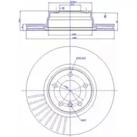 Тормозной диск CAR Bmw 3 Gran Turismo 142.1596 ref. IB: BM 20 1V ref. RD: 1264