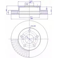 Тормозной диск CAR ref. IB: TT 78 1V Toyota Hilux (AN10, 20, 30) 7 Пикап 2.7 (TGN16) 160 л.с. 2005 – 2015 142.1626 ref. RD: 1294