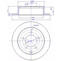 Тормозной диск CAR Mitsubishi Lancer 10 (CZ4A) Седан 2.0 i 160 л.с. 2009 – 2025 142.1648 ref. RD: 1316 ref. IB: MB 85 1P