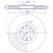 Тормозной диск CAR ref. RD: 1362 142.1695 1993762 ref. IB: PG 37 1V