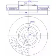 Тормозной диск CAR ref. IB: BM 32 1V 1993793 ref. RD: 1392 142.1725