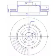 Тормозной диск CAR 1993800 142.1731 ref. IB: JP 08 1V ref. RD: 1398