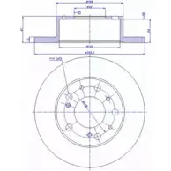 Тормозной диск CAR 142.175 ref. RD: 168 ref. IB: FT 06 1P 1993819