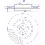 Тормозной диск CAR ref. RD: 3778 1993826 ref. IB: OP 93 1V 142.1760