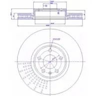 Тормозной диск CAR Z 8H4X 1993854 2ZRNW 142.1788