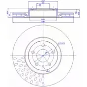 Тормозной диск CAR Fiat Doblo (263) 2 2010 – 2020 ref. IB: AR 17 1V ref. RD: 342 142.187