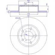 Тормозной диск CAR 142.188 ref. RD: 333 ref. IB: AR 16 3P Fiat Multipla