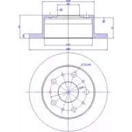 Тормозной диск CAR ref. IB: FT 25 1P Citroen Jumper ref. RD: 457 142.212