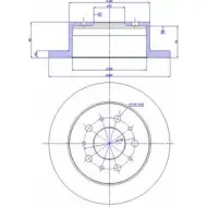 Тормозной диск CAR ref. IB: FT 25 3P 142.213 Citroen Jumper ref. RD: 458