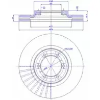 Тормозной диск CAR 142.273 ref. RD: 468 ref. IB: MB 64 1V 1994043