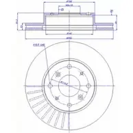 Тормозной диск CAR ref. RD: 3100 1994073 142.313 ref. IB: AV 11 1V
