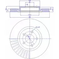 Тормозной диск CAR ref. IB: DG 49 1V ref. RD: 496 142.339 Chrysler PT Cruiser