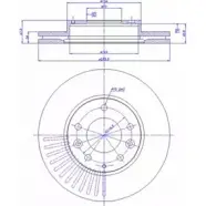 Тормозной диск CAR Mazda 6 ref. RD: 512 142.358 ref. IB: MZ 94 1V