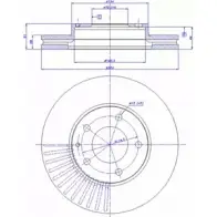 Тормозной диск CAR Mazda Xedos 9 142.359 ref. IB: MZ 95 1V ref. RD: 513