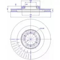 Тормозной диск CAR Mitsubishi Pajero Sport 1 (K70, K90) Внедорожник 2.5 TD 4WD (K94W) 112 л.с. 1997 – 1998 142.372 ref. IB: MB 62 1V ref. RD: 523