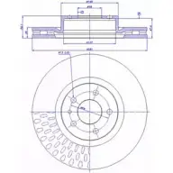 Тормозной диск CAR ref. IB: LN 16 1V 1994149 ref. RD: 3104 142.404