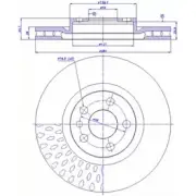 Тормозной диск CAR Peugeot 806 ref. IB: FT 16 1V 142.408 ref. RD: 3105