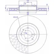 Тормозной диск CAR 1994162 142.419 ref. RD: 347 ref. IB: AR 17 3V