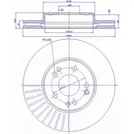 Тормозной диск CAR ref. RD: 3192 ref. IB: MR 57 1V 1994176 142.440