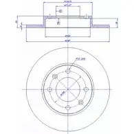 Тормозной диск CAR Citroen Berlingo ref. IB: PG 24 1P 142.478 ref. RD: 3342