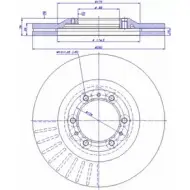 Тормозной диск CAR ref. IB: OP 37 3V ref. RD: 3350 Opel Frontera 142.490