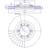 Тормозной диск CAR ref. RD: 3351 142.491 Opel Frontera ref. IB: OP 37 1V