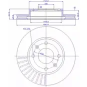 Тормозной диск CAR ref. IB: PG 13 1V 142.529 1994257 ref. RD: 228