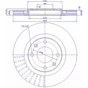 Тормозной диск CAR ref. RD: 371 142.531 ref. IB: CR 14 1V 1994259