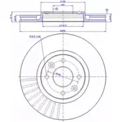 Тормозной диск CAR ref. IB: RN 20 1V 1994299 142.579 ref. RD: 284