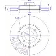 Тормозной диск CAR ref. RD: 293 1994304 ref. IB: SA 09 1V 142.584