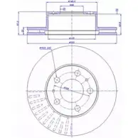 Тормозной диск CAR ref. RD: 267 ref. IB: VV 09 1V 142.654 1994338