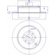Тормозной диск CAR 142.679 ref. RD: 559 Toyota Prius ref. IB: TT 01 1P