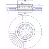 Тормозной диск CAR ref. IB: AD 51 1V ref. RD: 3391 142.712 1994385