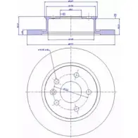 Тормозной диск CAR ref. IB: VW 42 1P ref. RD: 332 142.729 1994400