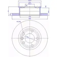 Тормозной диск CAR ref. RD: 338 ref. IB: VW 19 1P 1994402 142.731