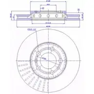 Тормозной диск CAR Audi A1 142.746 ref. IB: AD 46 1V ref. RD: 3209