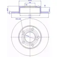 Тормозной диск CAR 142.765 Audi A8 (D2) 1 Седан 2.8 163 л.с. 1995 – 1996 ref. RD: 3283 ref. IB: AD 35 1P