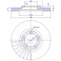 Тормозной диск CAR ref. IB: DG 39 1V 1994470 142.848 ref. RD: 3457