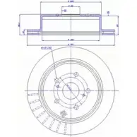 Тормозной диск CAR 1994486 ref. IB: TY 34 1V ref. RD: 3469 142.865