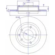 Тормозной диск CAR Mazda MX-6 142.866 ref. IB: MZ 72 1P ref. RD: 3285