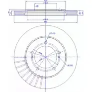 Тормозной диск CAR 142.956 ref. IB: SZ 18 1V 1994540 ref. RD: 579