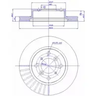 Тормозной диск CAR 142.959 ref. IB: SZ 11 1V ref. RD: 3476 Suzuki Alto
