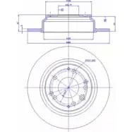Тормозной диск CAR Honda Shuttle ref. RD: 3488 142.995 ref. IB: HO 45 1P