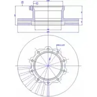 Тормозной диск CAR 1994597 150.250 ref. RD: 4032 ref. IB: MA 03 1V