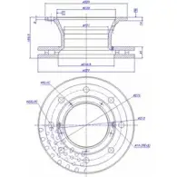 Тормозной диск CAR ref. RD: 4066 150.376 ref. IB: BP 06 1V 1994614