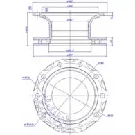 Тормозной диск CAR 1994617 ref. RD: 4058 150.395 ref. IB: BP 05 1V